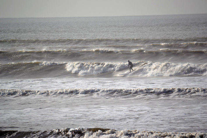Early surfers at Bracklesham