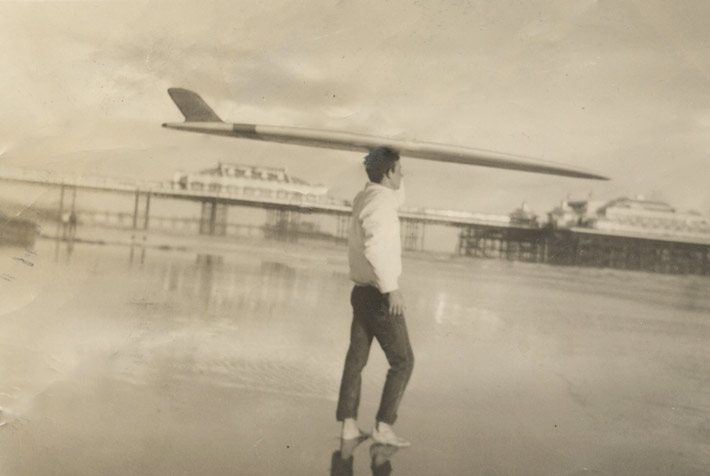 Brighton Surfing at the west pier in the 1960's
